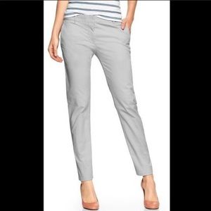 GAP Skinny Mini Khakis Grey/ Gray